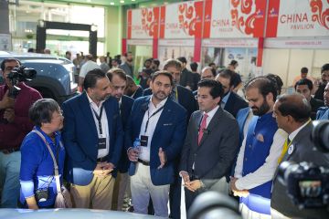 Minister Visit at Stalls
